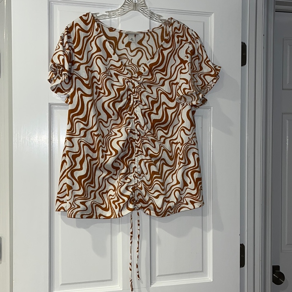 Ava & Viv flutter sleeve blouse - plus size